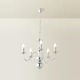 image 3 of ValueLights Traditional 5 Way Chrome Flemish Style Ceiling Light Chandelier Fitting | Chrome