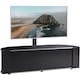 image 1 of MDA Designs Sirius 1600 Cabinet with BeamThru Remote-Friendly Gloss Black with Black Trims for Flat Screen TVs up to 65" with Mounting Arm Black