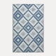 image 1 of Homescapes Outdoor Rug Luxury Waterproof Reversible Recycled, For Garden, Mia Aztec | Blue | Blue