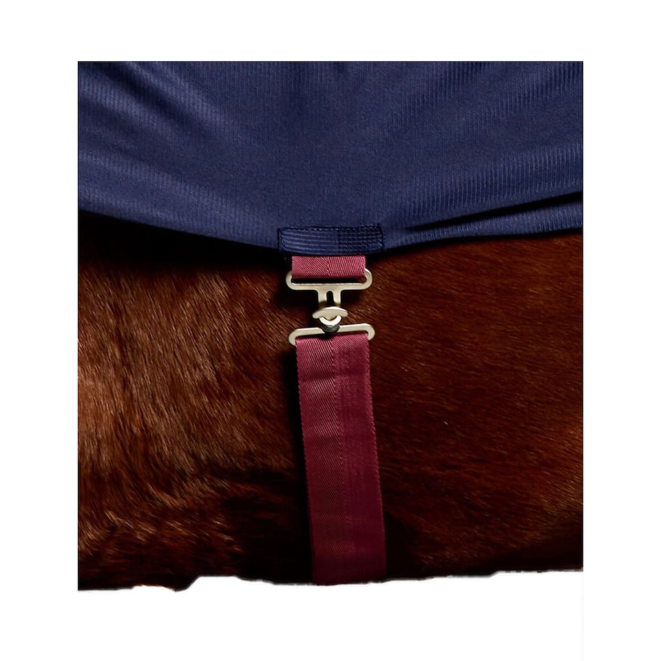 image 1 of Weatherbeeta Scrim Standard-Neck Horse Cooler Rug | Red | Navy/Burgundy | 7Ft | 1