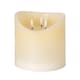 image 1 of Luxe Collection Natural Glow 6x6 Melted LED Candle - Plastic - L15 x W15 x H15 cm - Cream