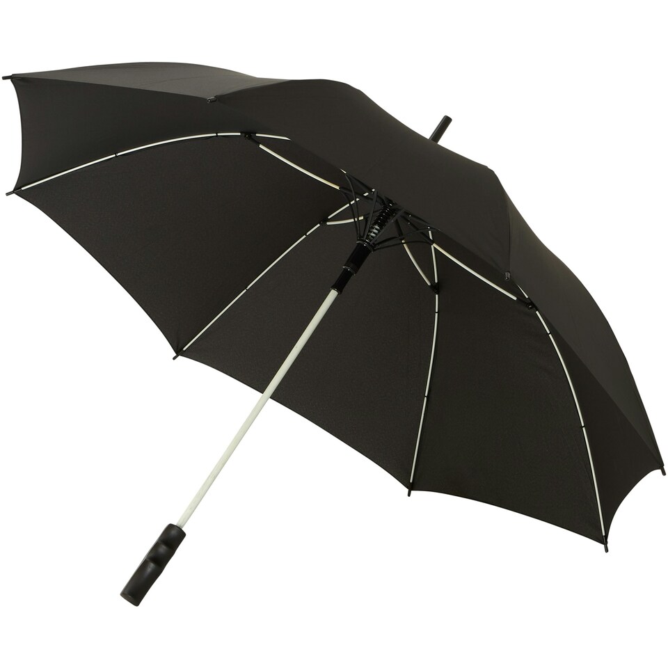 Avenue 23 Inch Spark Auto Open Storm Umbrella - Solid Black/White - One Size