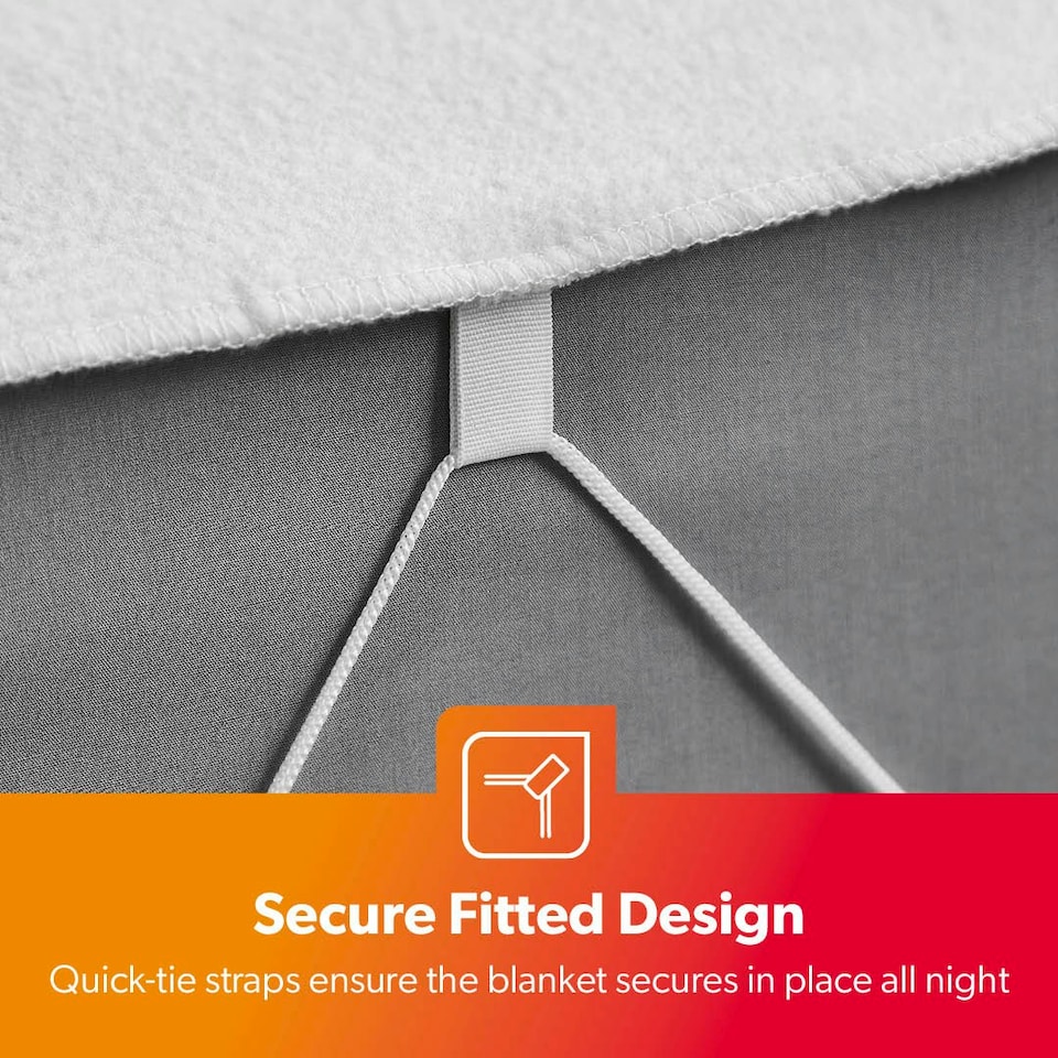 image 1 of GEEPAS Electric Heated Under Blanket 137x165 cm | White White