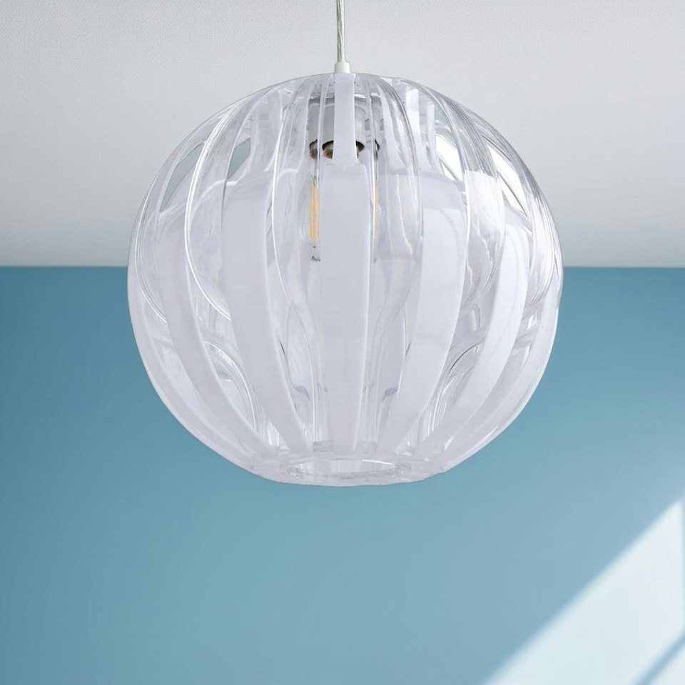 image 1 of Bimber White Easy-Fit Pendant Ceiling Light