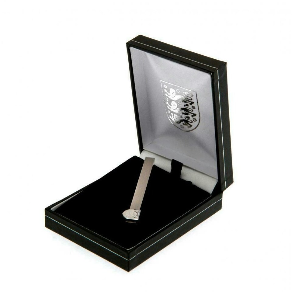 image 1 of England FA Stainless Steel Crest Tie Clip - Silver - One Size