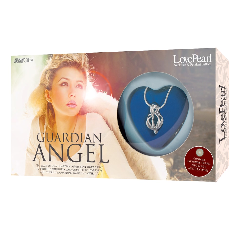 image 1 of Open-Your-Own Pearl Pendant Necklace Guardian Angel Gift