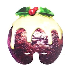 Christmas Pudding Cardboard Face Mask