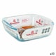image 1 of Baking tray Quttin 66603 1,1 L Glass Squared 1,1 L 19,7 x 16,8 x 5,6 cm (10 Units) N/A