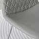 image 5 of Furniturebox 2x Elephant Grey Corona Dining Chairs (Silver)