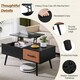 image 4 of Yaheetech Lift Top Coffee Table with Drawer