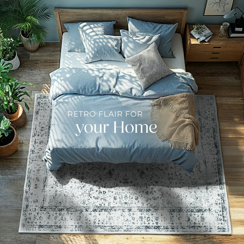 image 1 of Washable Rug Aliya - different sizes, oriental pattern, non-slip underside, non-allergenic short pile Grey | 230 x 160 cm