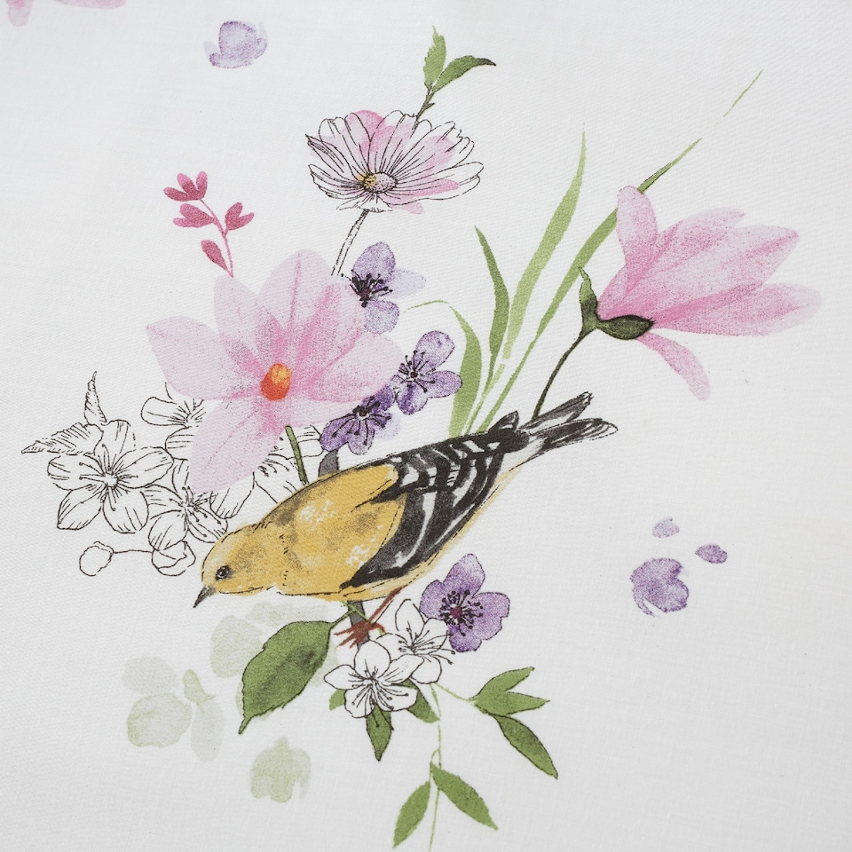 image 1 of Songbird Reversible Duvet Cover Set | Pink