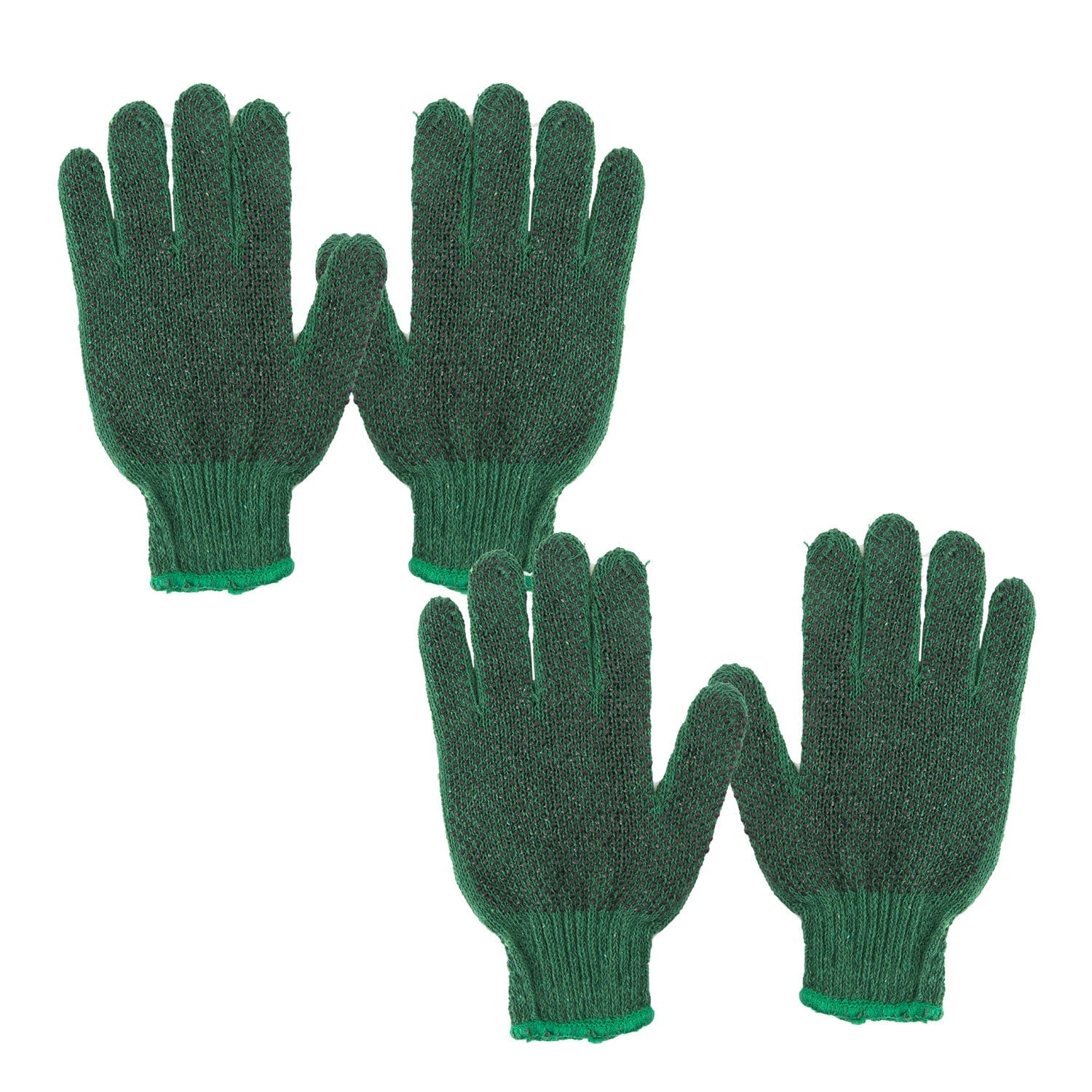 VFM e-Store Garden Gloves Rubber Dot Grip Strech Tools Accessories 2 One Size in Green