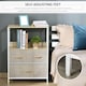 image 6 of HOMCOM 3 Drawer Storage Chest Unit Home w/ Shelves Home