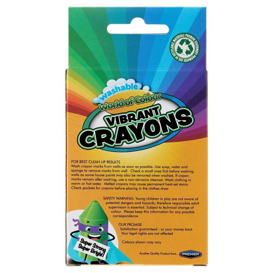 image 1 of Box of 24 Wax Crayons by World by Colour