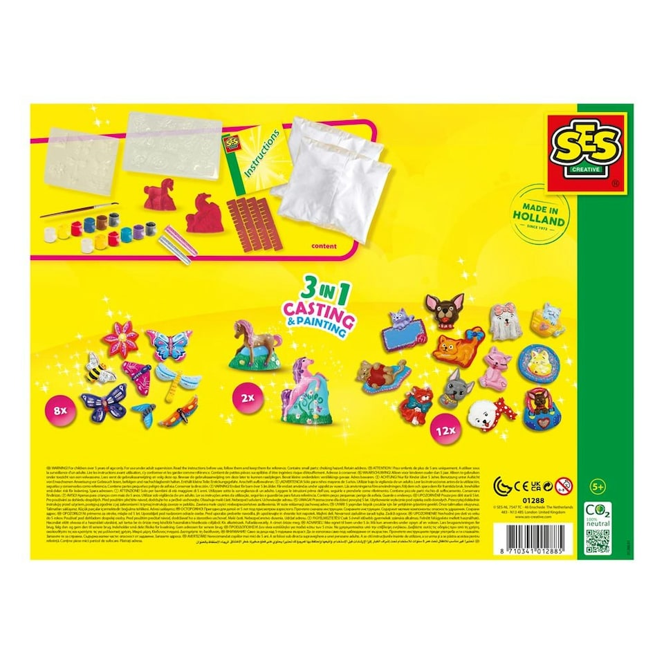 image 1 of SES CREATIVE Animals 3-in-1 Casting and Painting