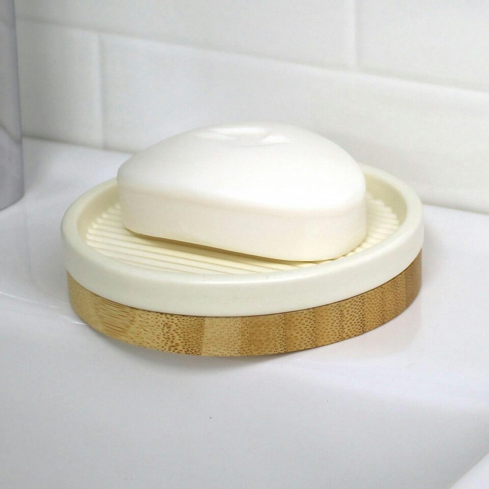 image 1 of Showerdrape Bondi Cream Soap Dish