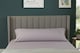 image 2 of Bolster Support Pillow Pillowcase Plain Dyed Pillow Linen Easy Care | Purple