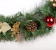 image 3 of Best Artificial 6ft/180cm Copper Bronze Decorated Christmas Garland With Gold Dusted Acorns and 50 Warm White Battery LED's