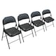 image 1 of TekBox 4x Folding Faux Leather Chairs