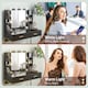 image 4 of HOMCOM Makeup Vanity Desk Set with Lighted Mirror, Stool, Black