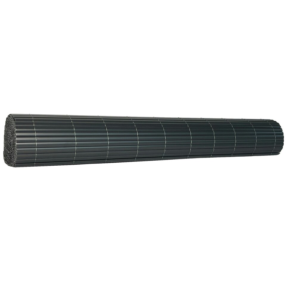 image 1 of Oypla 1m x 3m Grey PVC Outdoor Garden Fencing Privacy Screen Roll Grey