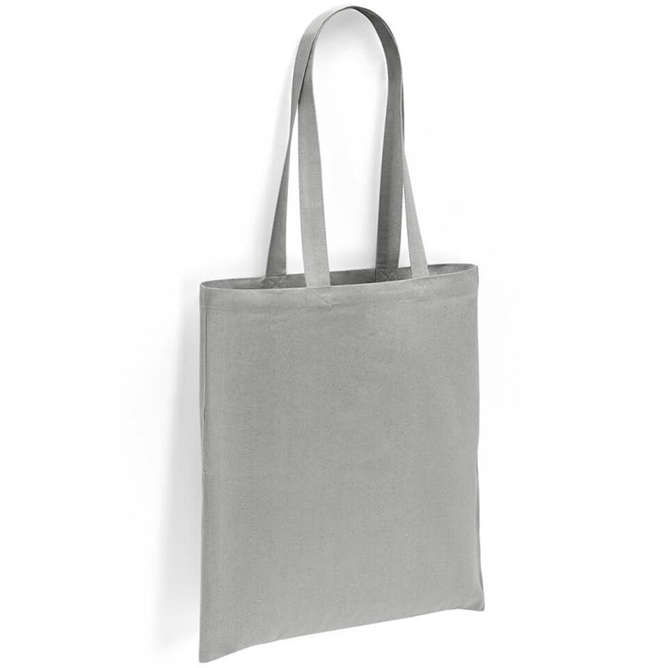 Brand Lab Cotton Long Handle 10L Tote Bag - Silver - One Size Silver