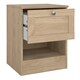 image 5 of Brande Nightstand with1 Frame Drawer in Jackson Hickory Brown