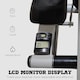 image 6 of HOMCOM Foldable Stepper Adjustable Step Machine with Handlebar LCD Display, White