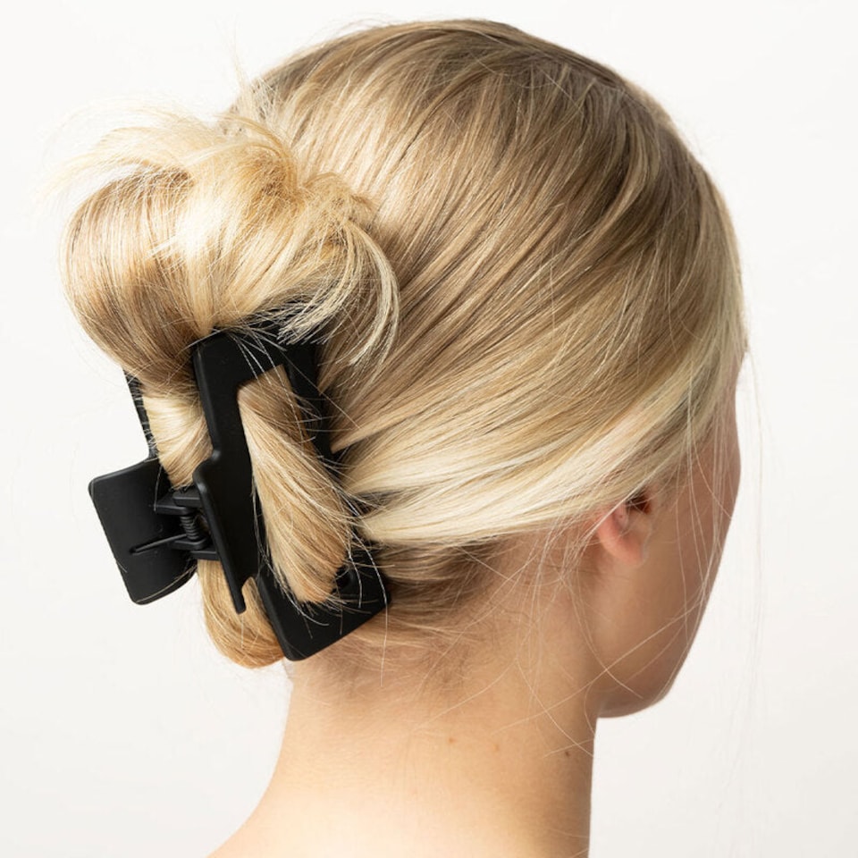 image 1 of Brushworks Classic Claw Hair Clips 3 Pack - Black & Brown