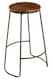 image 2 of Interiors By Premier Sleek Stool, Durable Design Counter Stool For Kitchen, Comfortable  Metal Counter Stool For Breakfast
