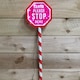 image 2 of 80cm Premier Christmas Outdoor Santa Stop Here Sign with Warm White LEDs