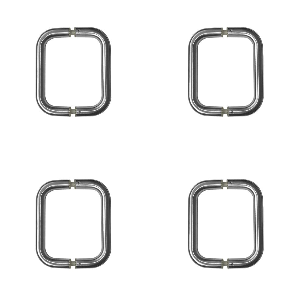 4 PACK Durable Stainless Steel 19mm D Shape Pull Handle for B2B Fixing - Satin Finish - Door Handle