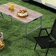 image 8 of Outsunny Portable Folding Picnic Table Outdoor Lightweight BBQ Party Aluminum