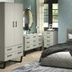 image 1 of Core Products Texas, 2 Door, 2 Drawer Wardrobe H176cm x W76.5cm x L53cm Grey