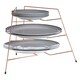image 3 of Rowan Copper Plated Corner Plate Rack Gold