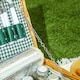 image 8 of Outsunny Wicker Picnic Basket for 2 w/ Insulated Cooler Bag, Light Brown