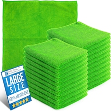 Microfibre Cleaning Cloth 40x40cm Super Absorbent Lint Free Microfiber Cloths Cleaning for Home, Kitchen, Mirrors, Car - Pack of 20
