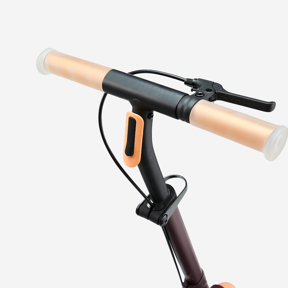 image 1 of Decathlon Kids' Scooter M900 - Burgundy/Orange Accents
