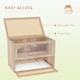 image 3 of PawHut 2 Levels Wooden Hamster Cage Mice Rodents Hutch Small Animals