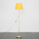 image 3 of ValueLights Gold Floor Lamp Yellow Shade