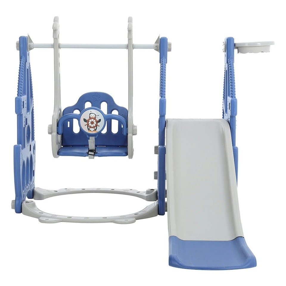 image 1 of Living and Home 3-in-1 Toddler Climber Playset with Swing and Slide