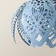 image 5 of ValueLights Artichoke Powder Blue Hanging Solar Light | Blue