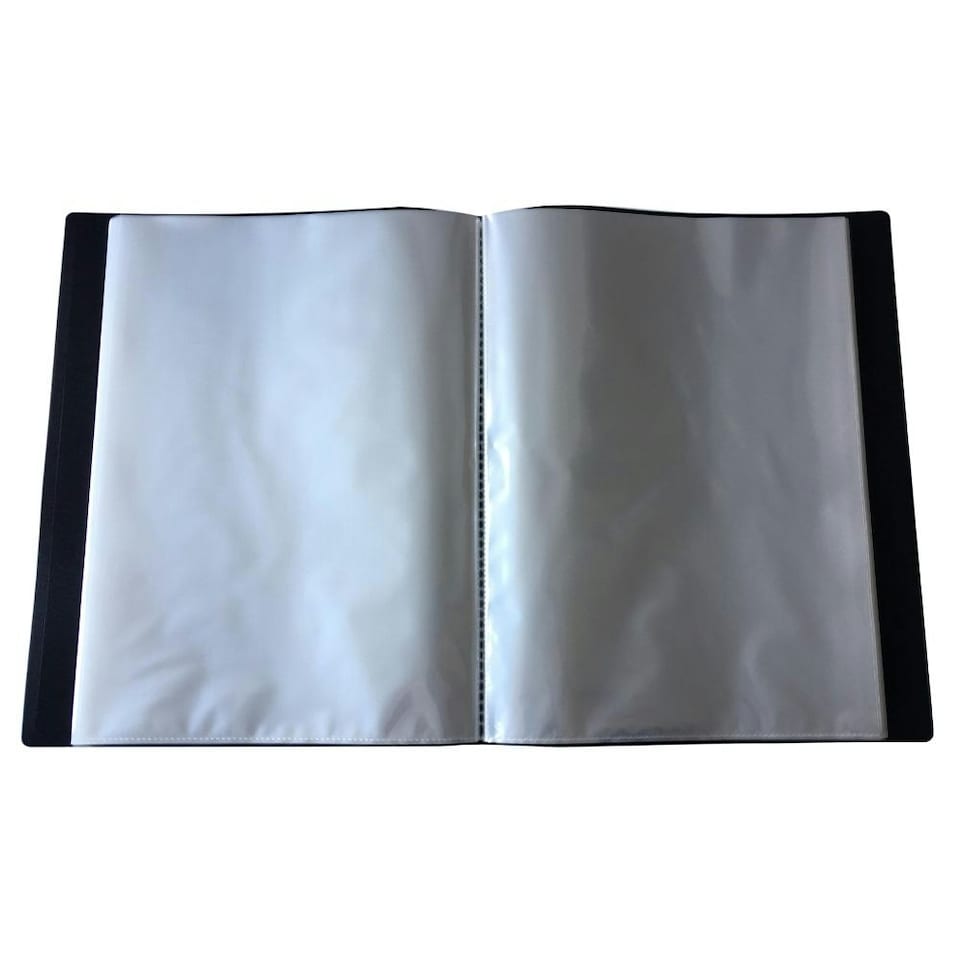image 1 of A4 Black Flexible Cover 20 Pocket Display Book