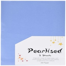PEARLISED A4 PAPER MAYA BLUE PK5 - West - CE1268P5
