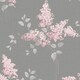 image 1 of Belgravia Phoebe Floral Wallpaper - Pink/Grey - 10m x 53cm Pink