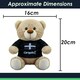 image 2 of Cornwall Bear Soft Toy Cute Plushie Huggable Cuddly Stuffed Toy Gift 20cm Black