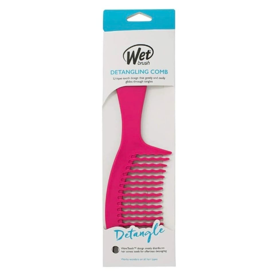 image 1 of WetBrush Easy Glide Comb, Wave Tooth Design, Pink