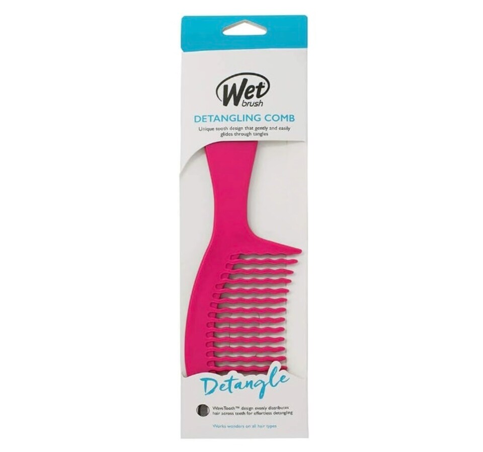 image 1 of WetBrush Easy Glide Comb, Wave Tooth Design, Pink