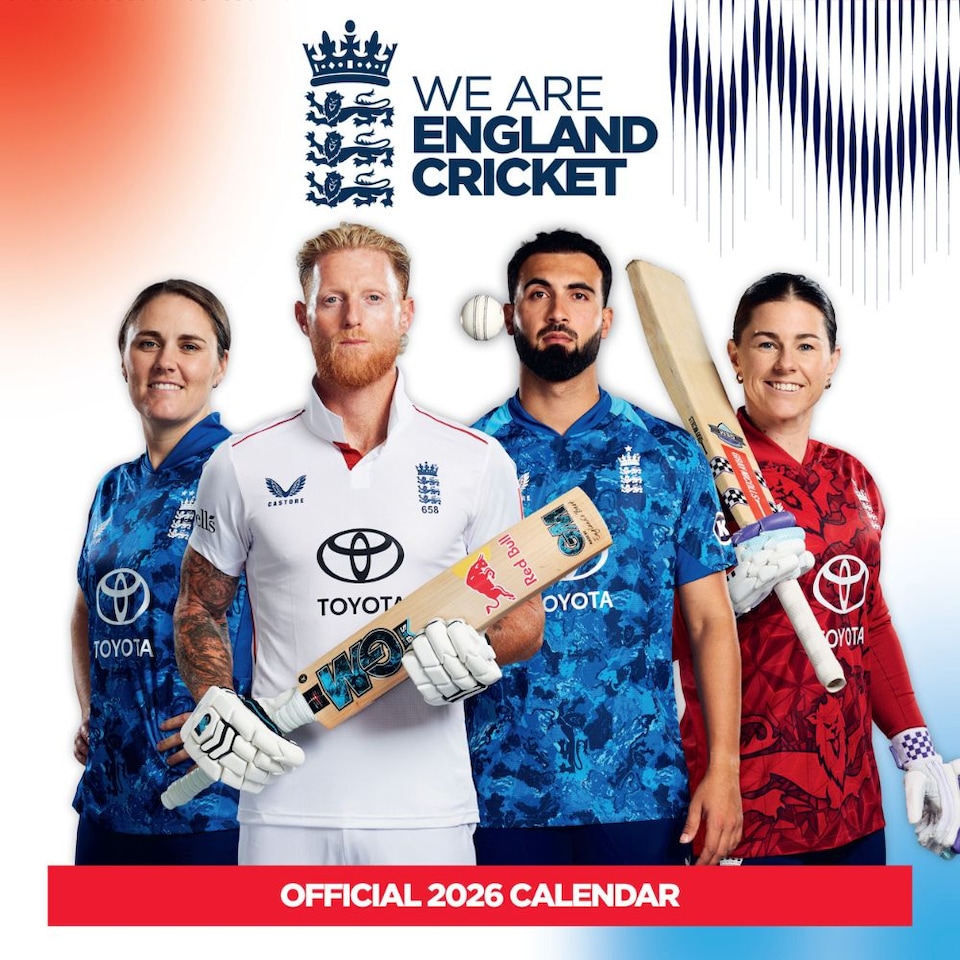 ENGLAND CRICKET 2026 SQUARE CALENDAR - PRE-ORDER